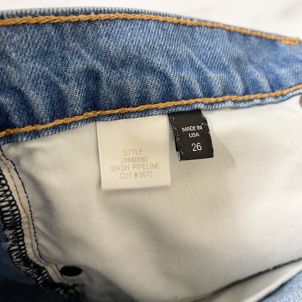 Veronica Beard Debbie Shorts 9” Denim Button Fly - Picture 4 of 12